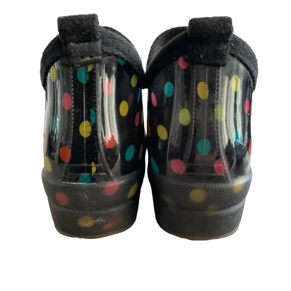 CAPELLI of NEW YORK Short Multi Color Polka Dot Rain Boot - Size 6‎
